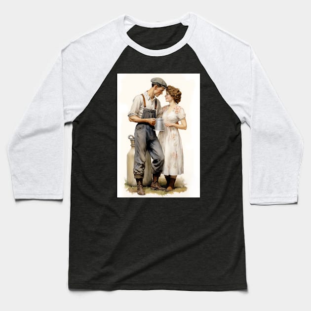 The Milkman of Monongah Baseball T-Shirt by David Kincaid Art